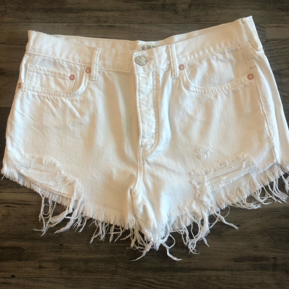Free people denim shorts - loving good vibrations cutoff
